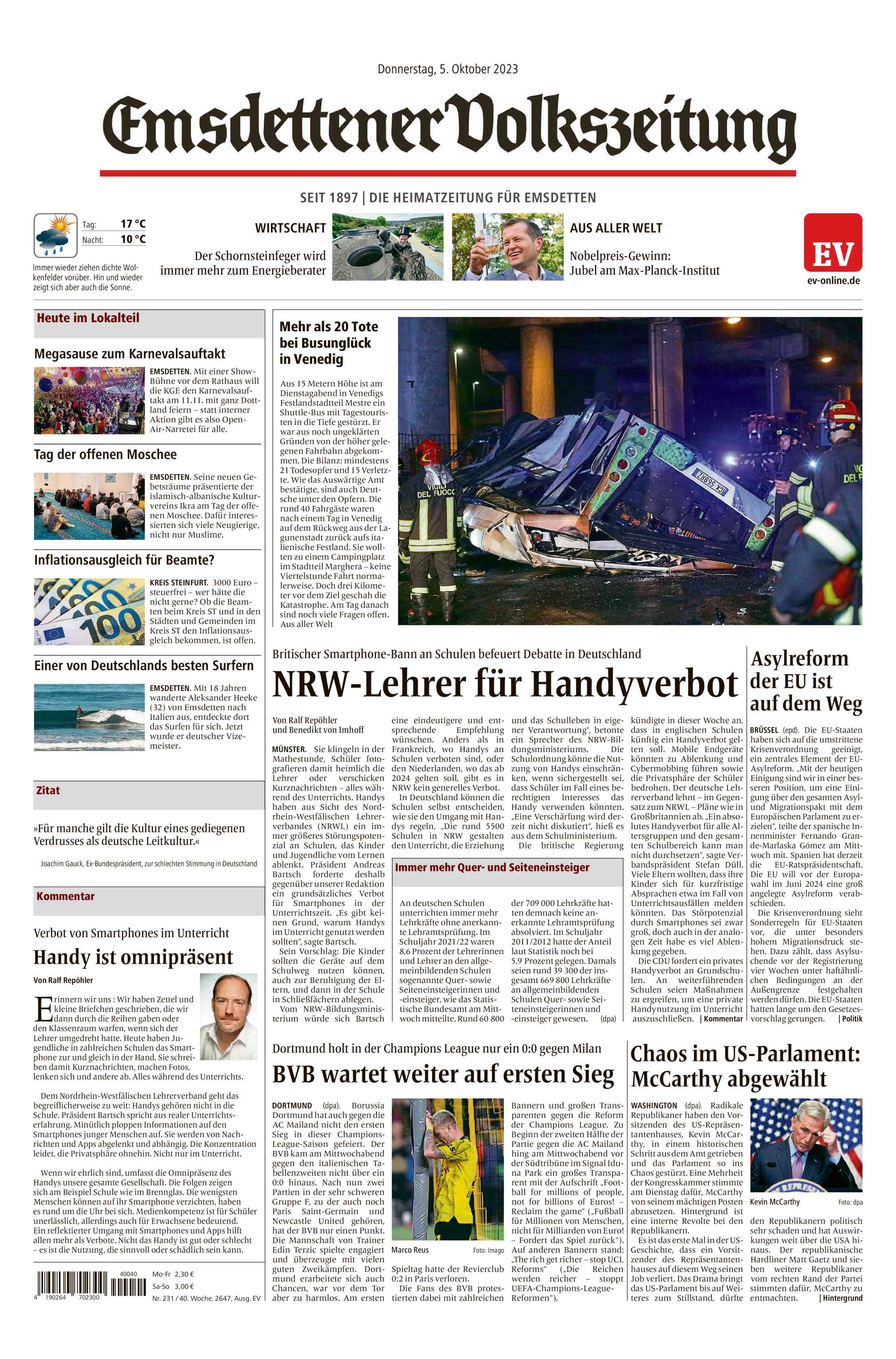 Ausgabe vom 05.10.2023