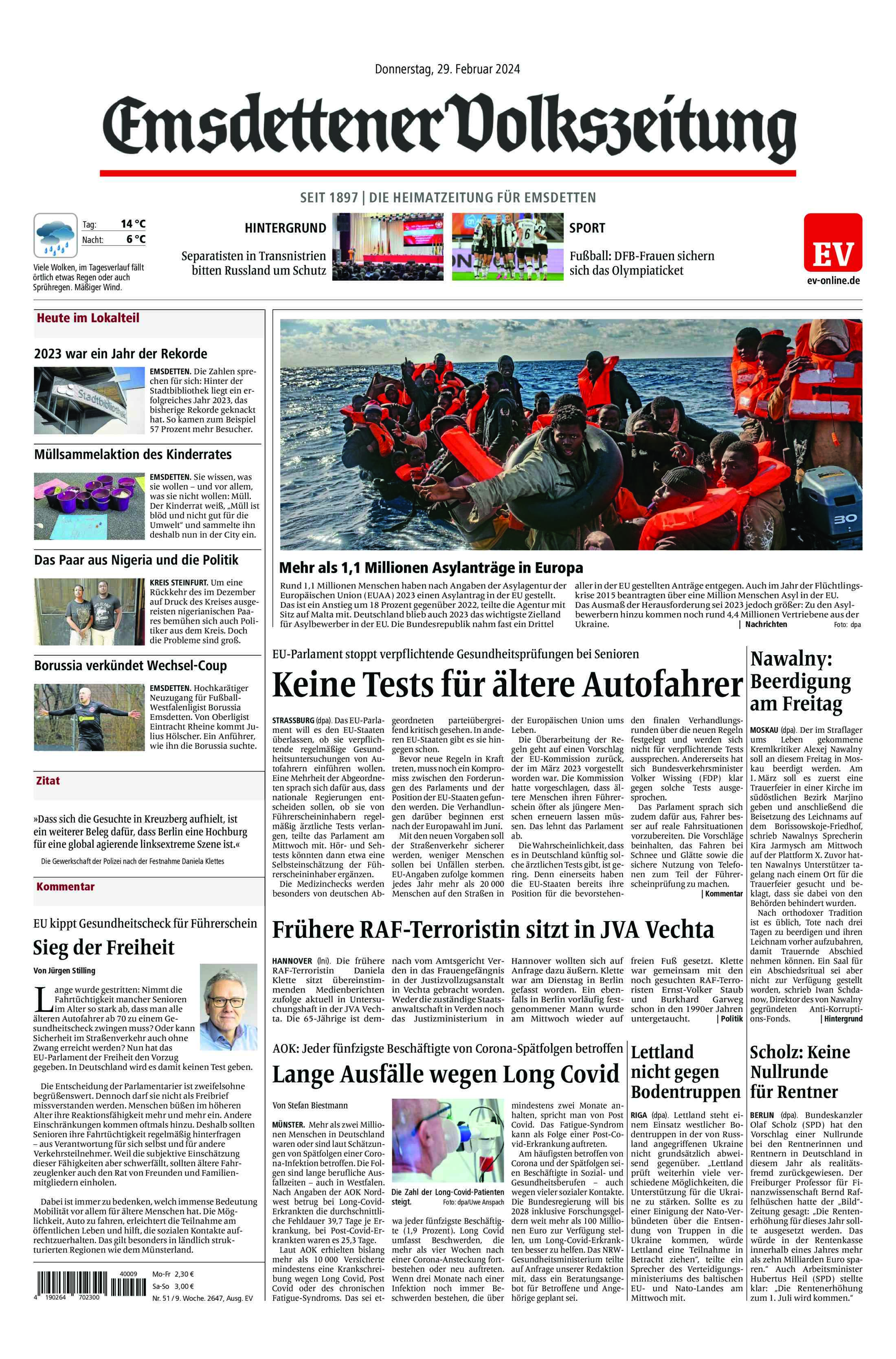 Ausgabe vom 29.02.2024