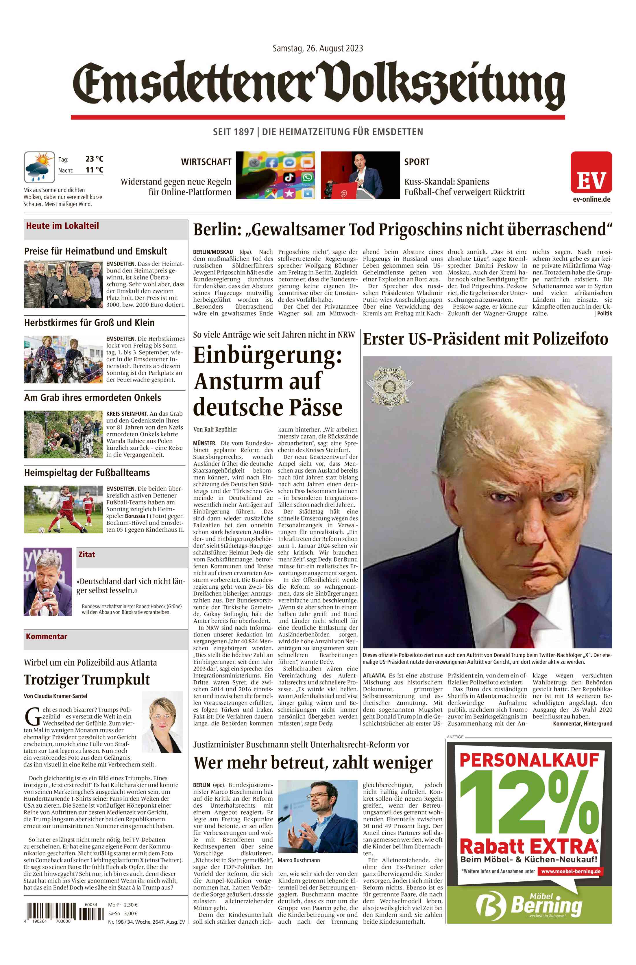 Ausgabe vom 26.08.2023
