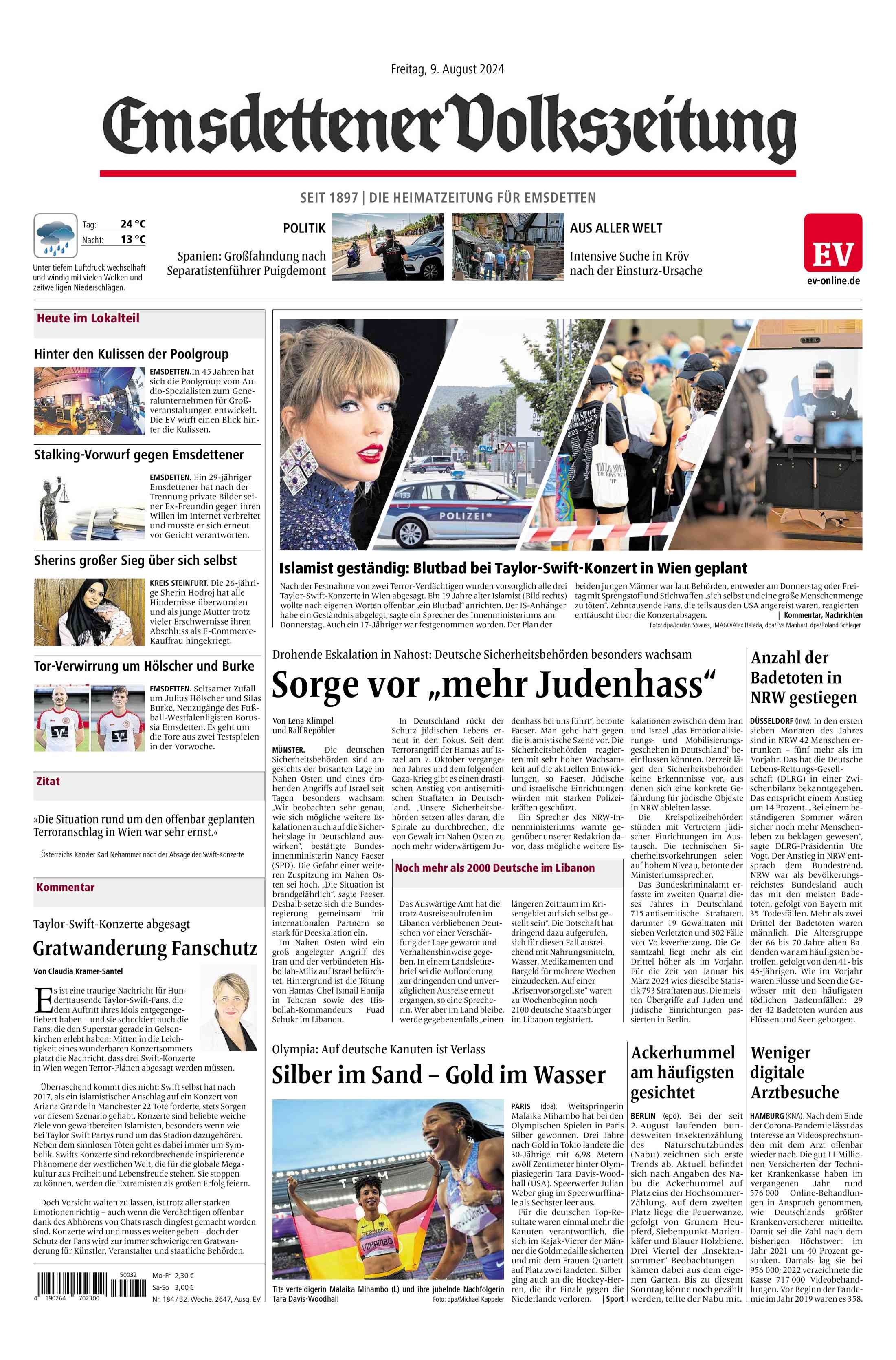 Ausgabe vom 09.08.2024