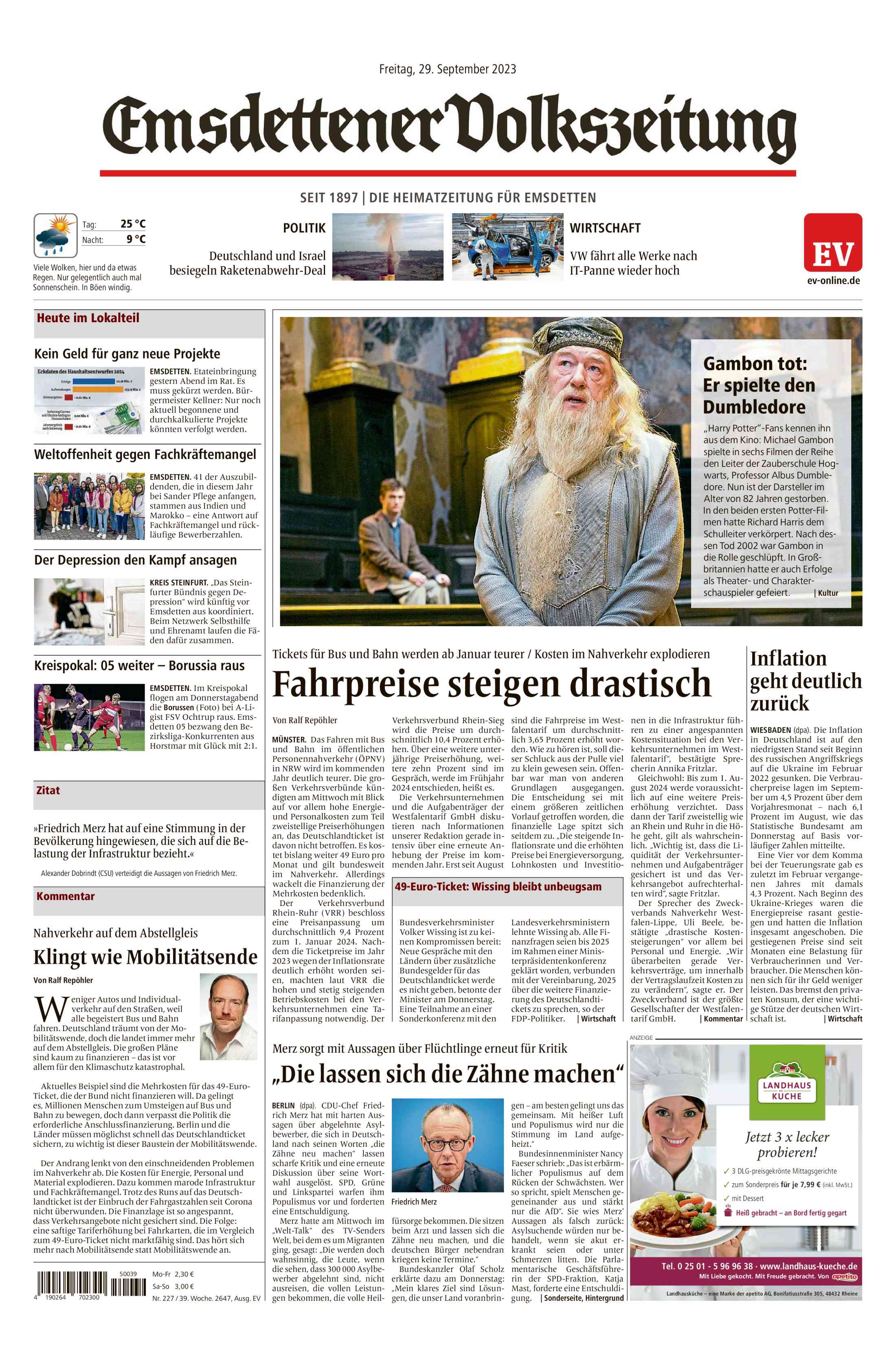 Ausgabe vom 29.09.2023