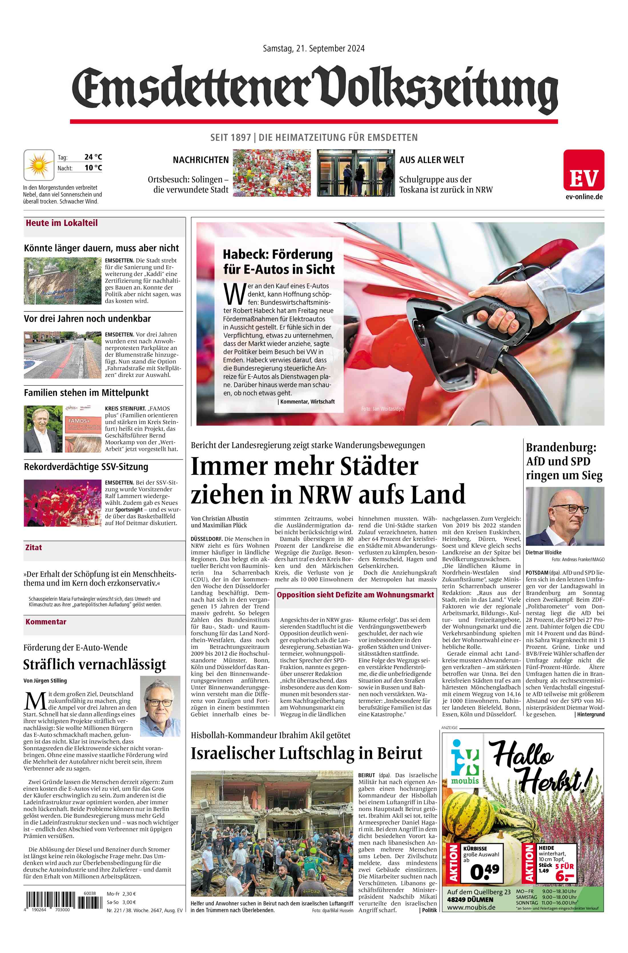 Ausgabe vom 21.09.2024