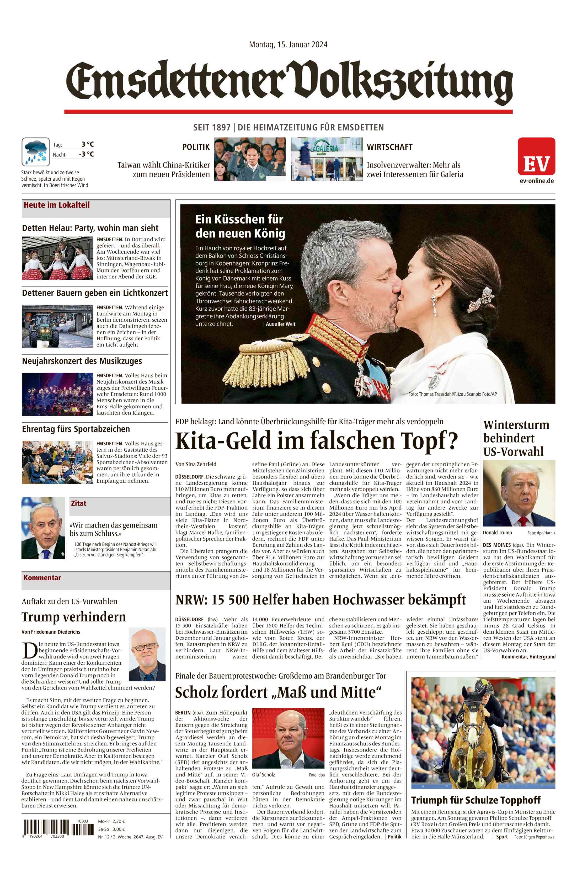 Ausgabe vom 15.01.2024