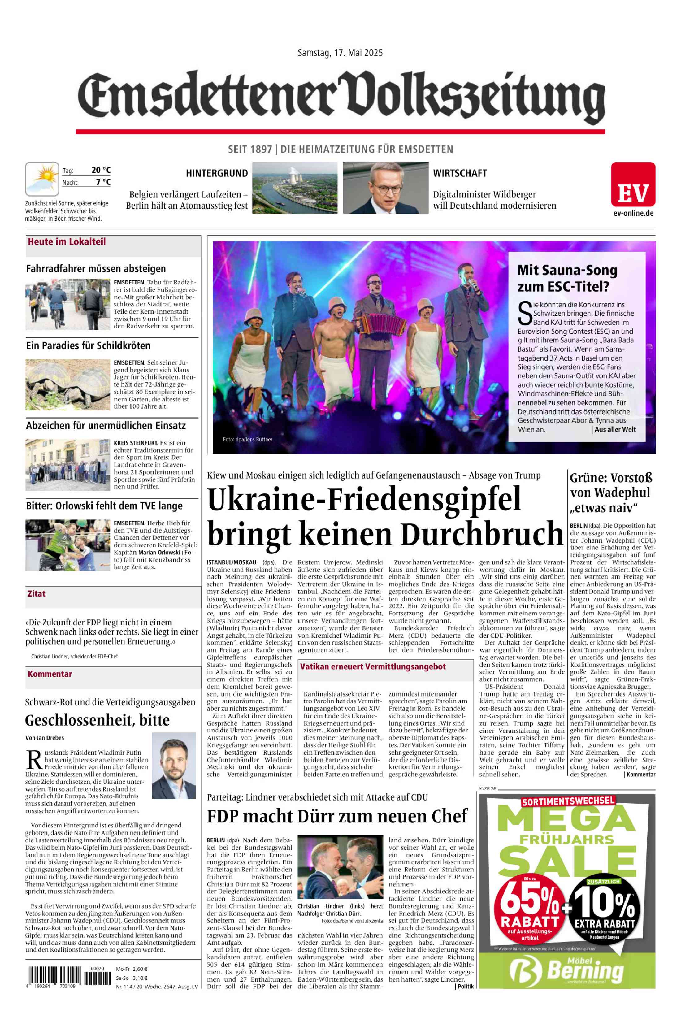 Ausgabe vom 17.05.2025