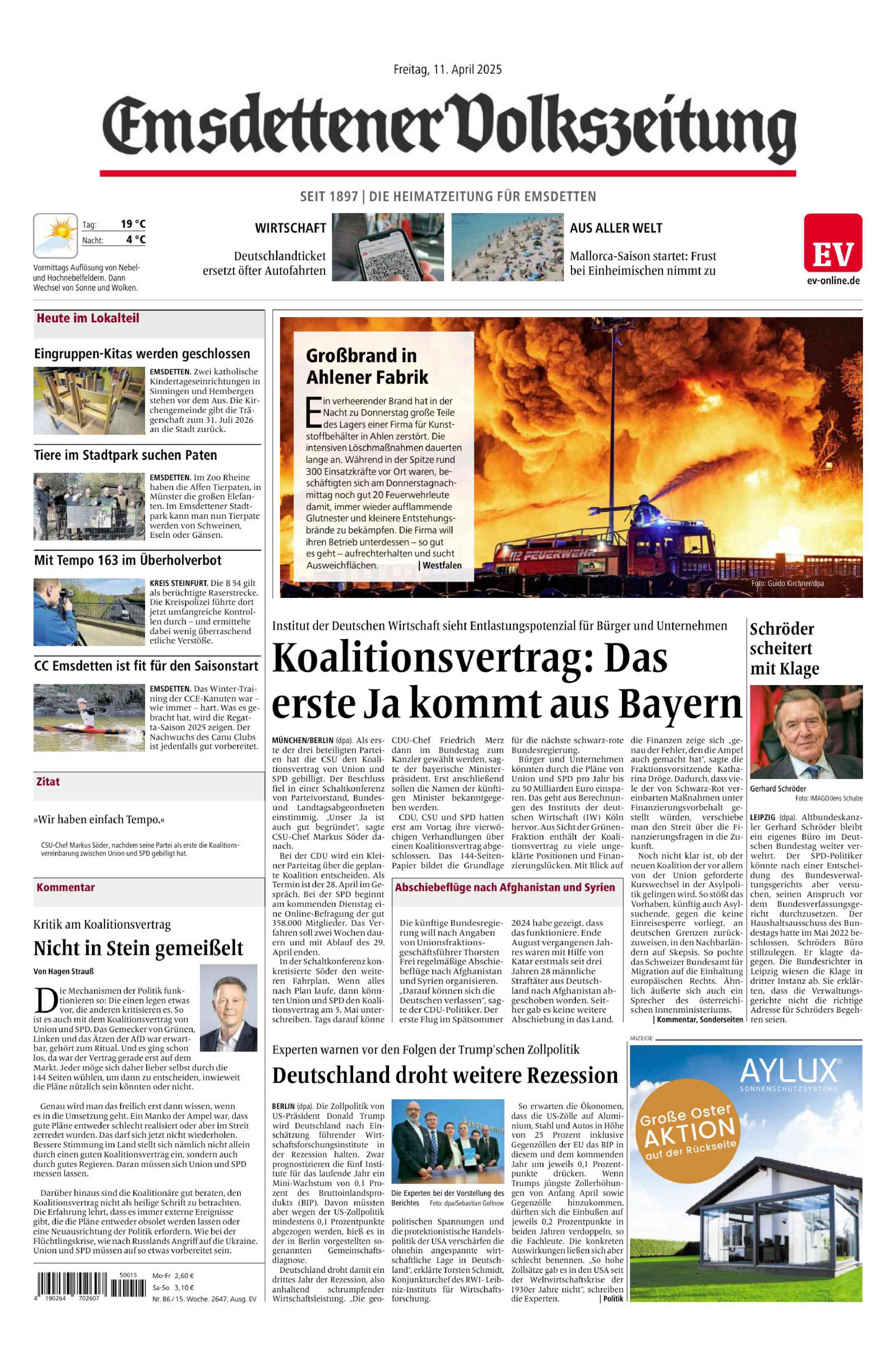 Ausgabe vom 11.04.2025