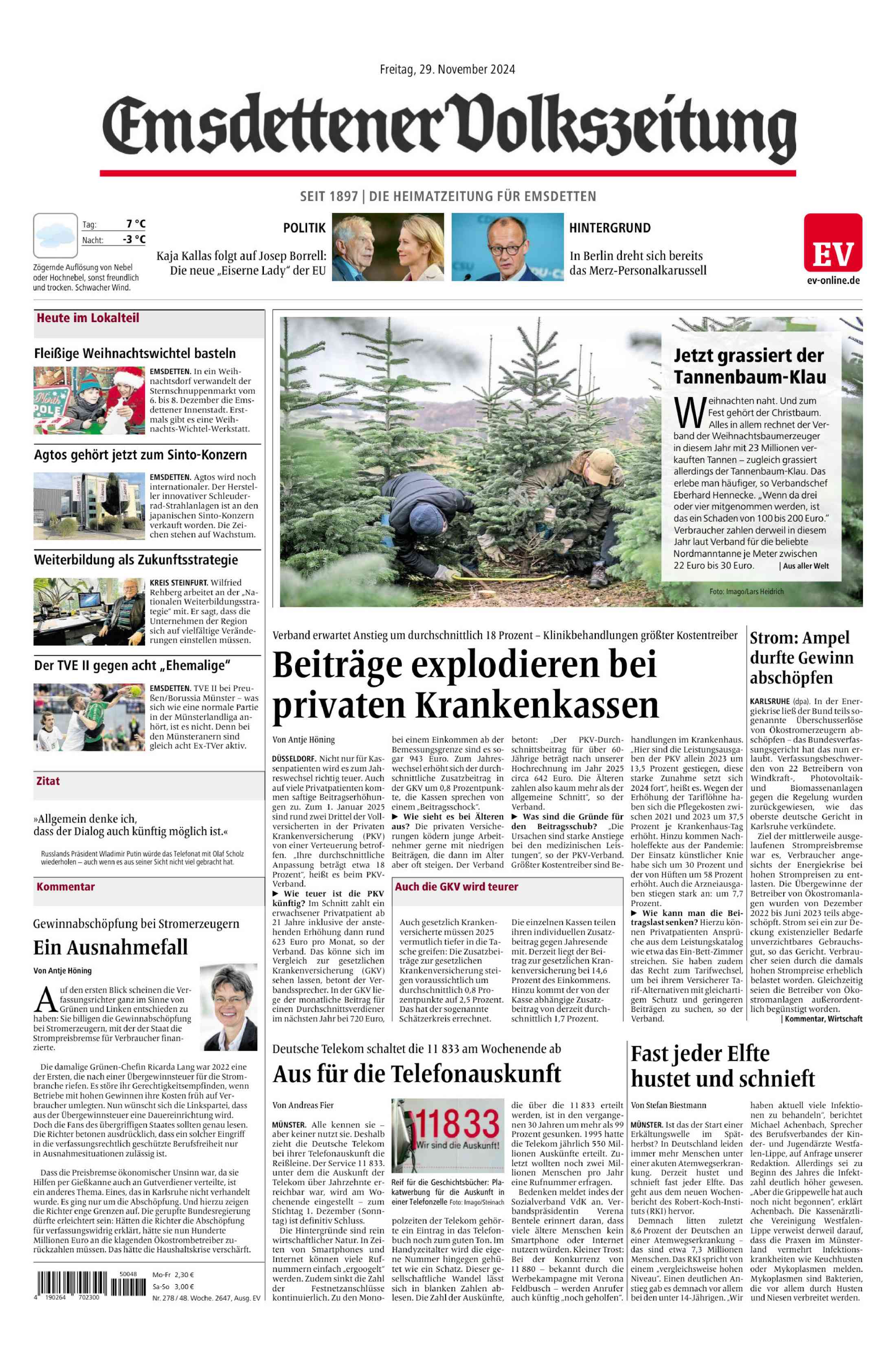 Ausgabe vom 29.11.2024