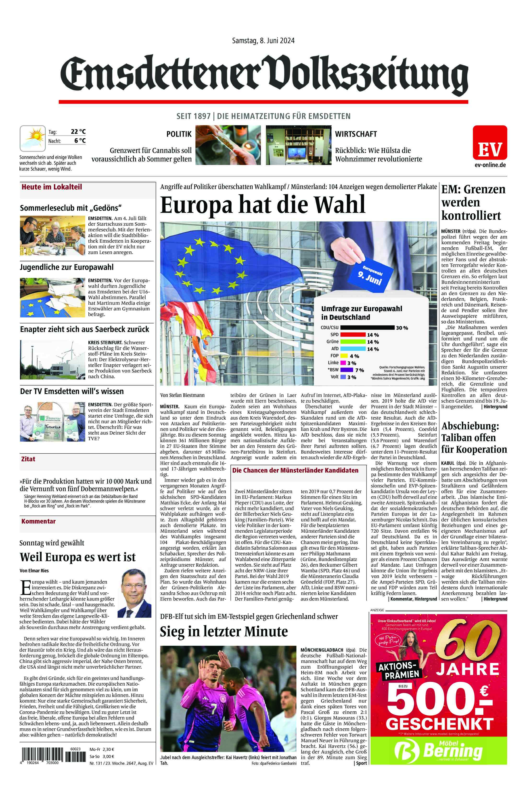 Ausgabe vom 08.06.2024