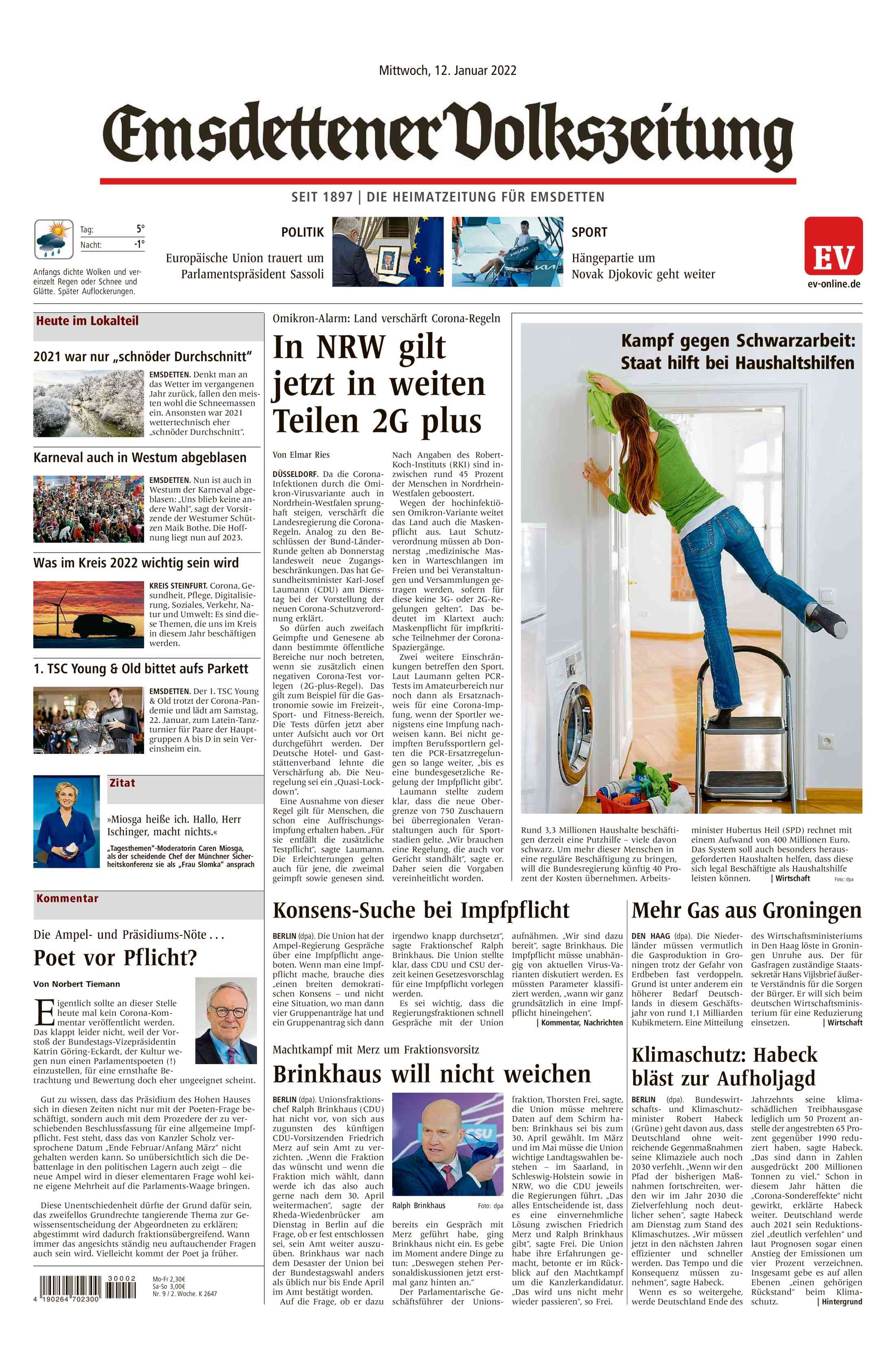 Ausgabe vom 12.01.2022